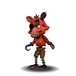 Fnaf world withered foxy